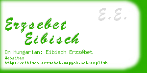 erzsebet eibisch business card
